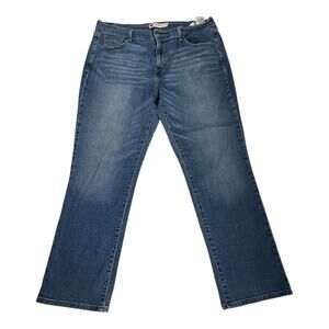 Levi's Jeans Women's Size 16 Blue 505 Straight Leg Stretch Classic Fit Denim